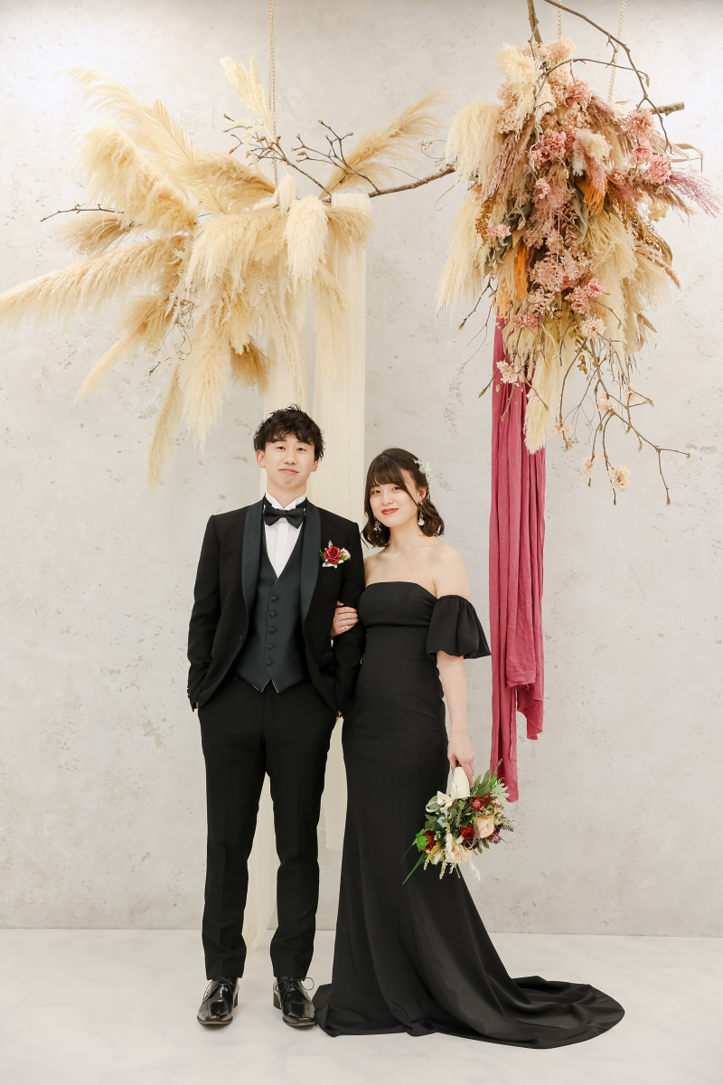 ブラックドレスで一歩大人な雰囲気