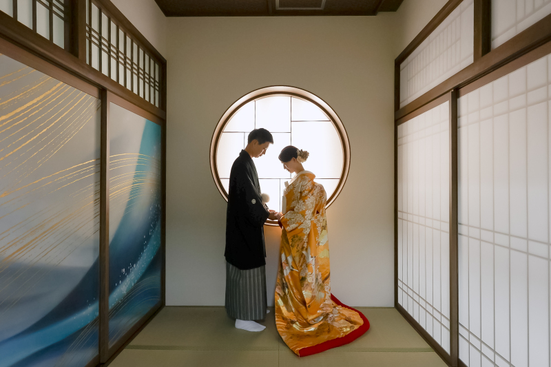 お花を外すと奥には障子が。。✴︎