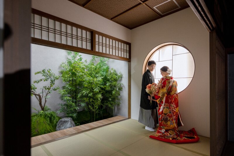 縁側に広がる緑も入れて