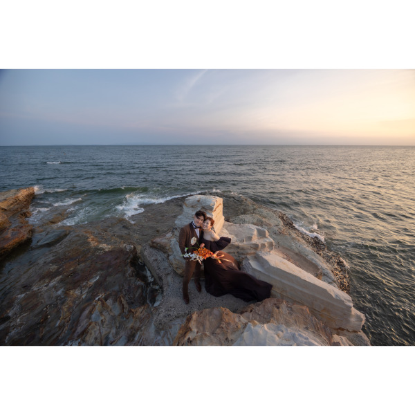 【和装スタジオ洋装ロケーションプラン】和と海をめぐる