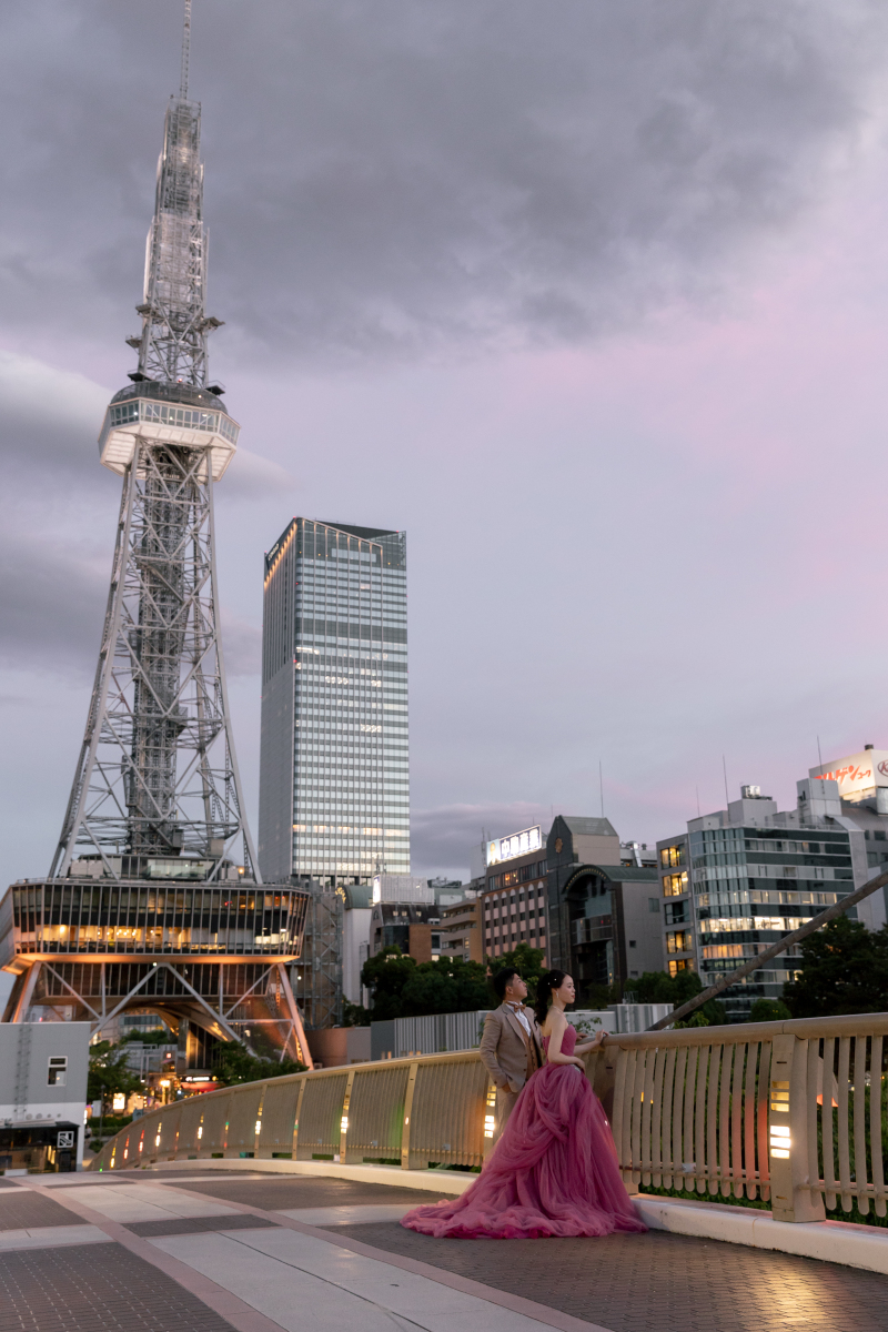 夕空に染まるふたり