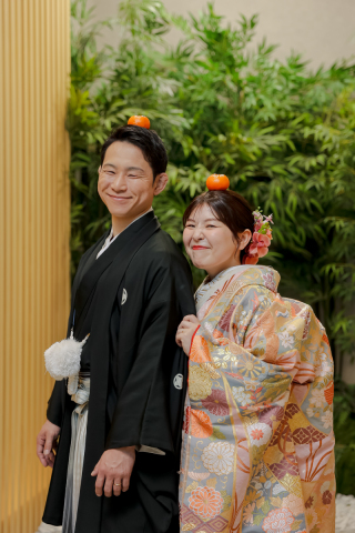 【和装スタジオ洋装ロケーションプラン】お二人らしさ全開の撮影