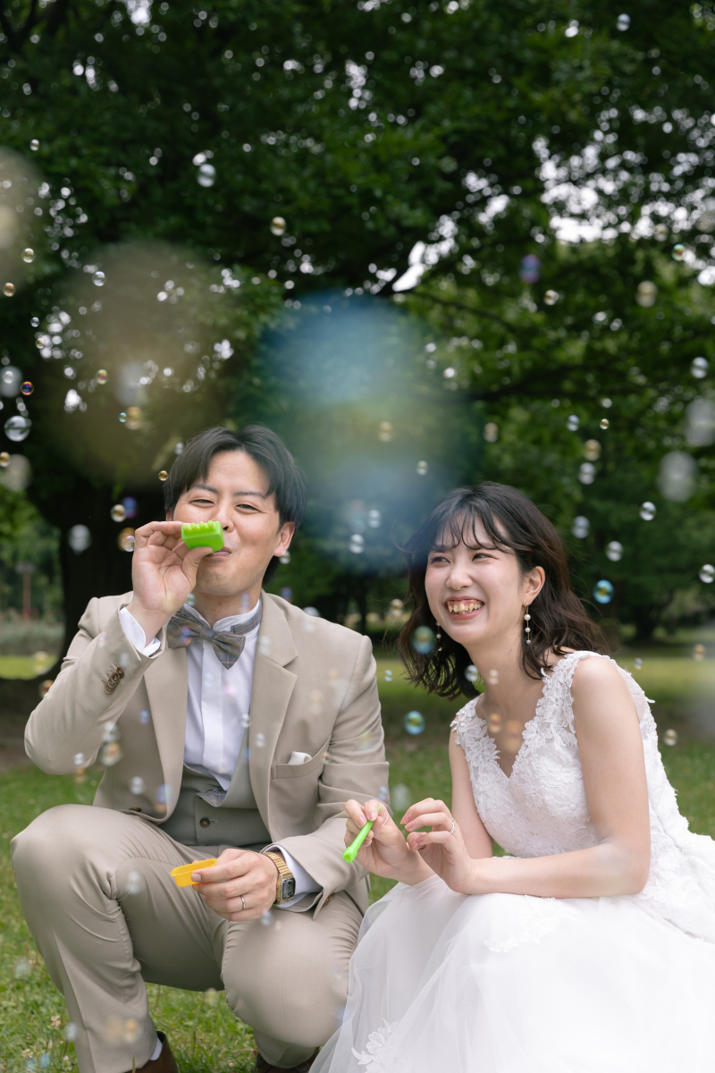 シャボン玉に包まれて