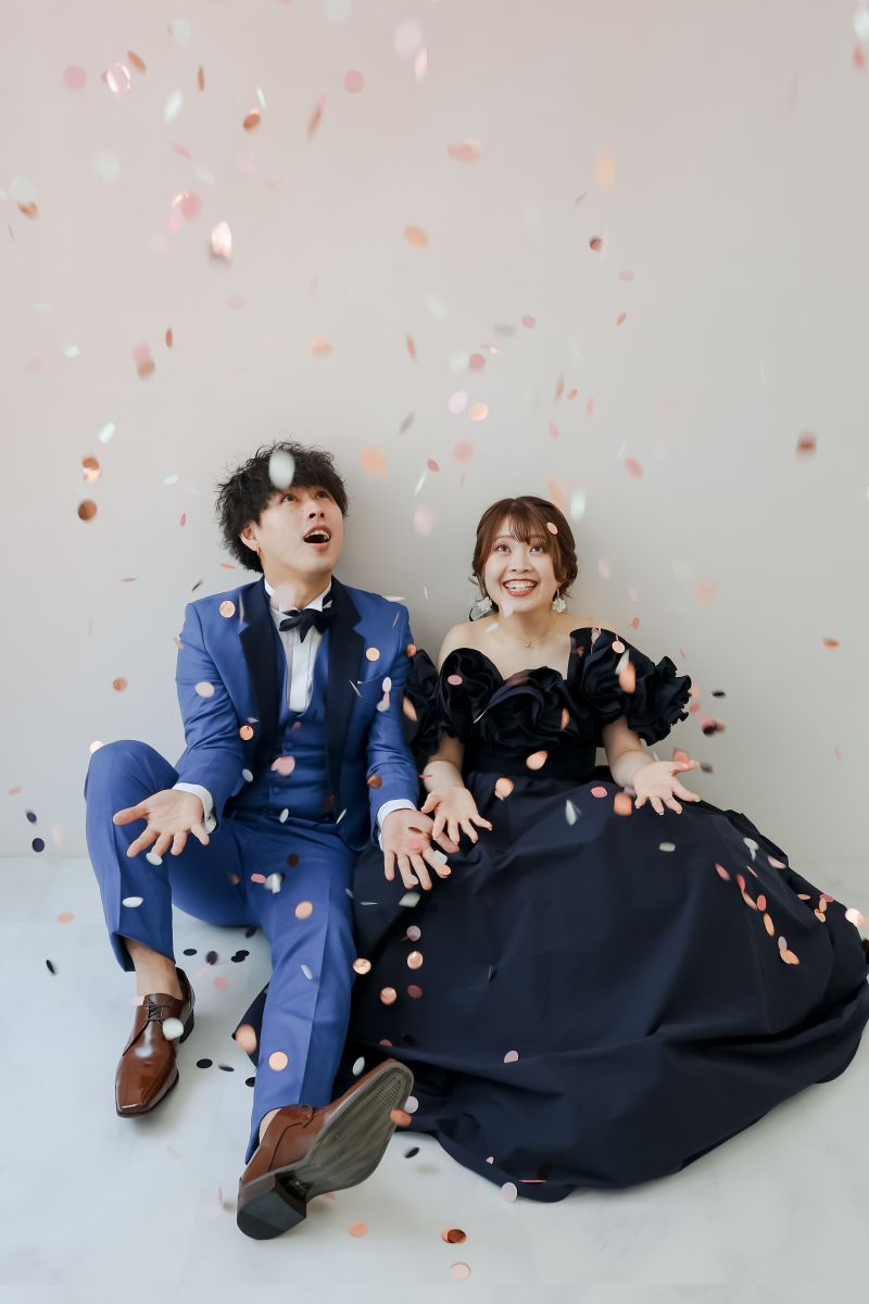 最後は大盛り上がりのコンフェッティ撮影!