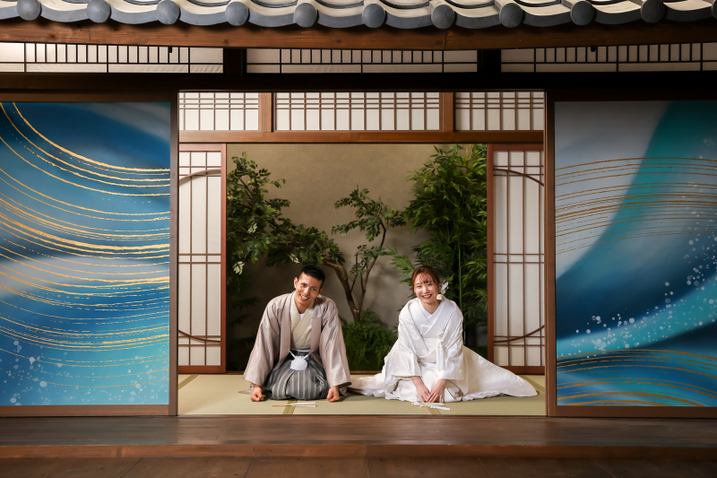 定番の正座で一枚