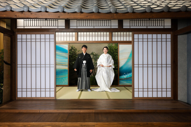 広い屋内庭園で