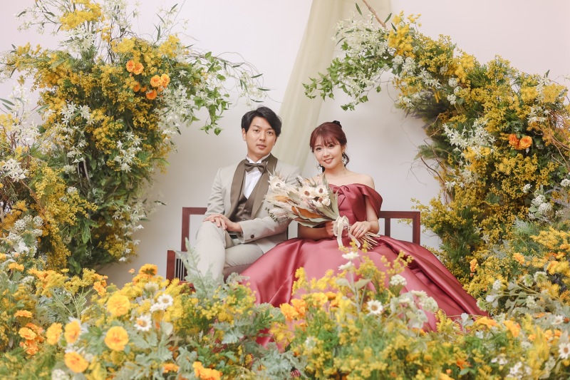 ミモザのお花畑で一気に明るく!