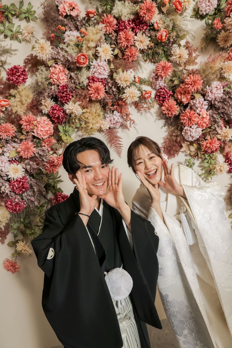 花壁に響く笑顔