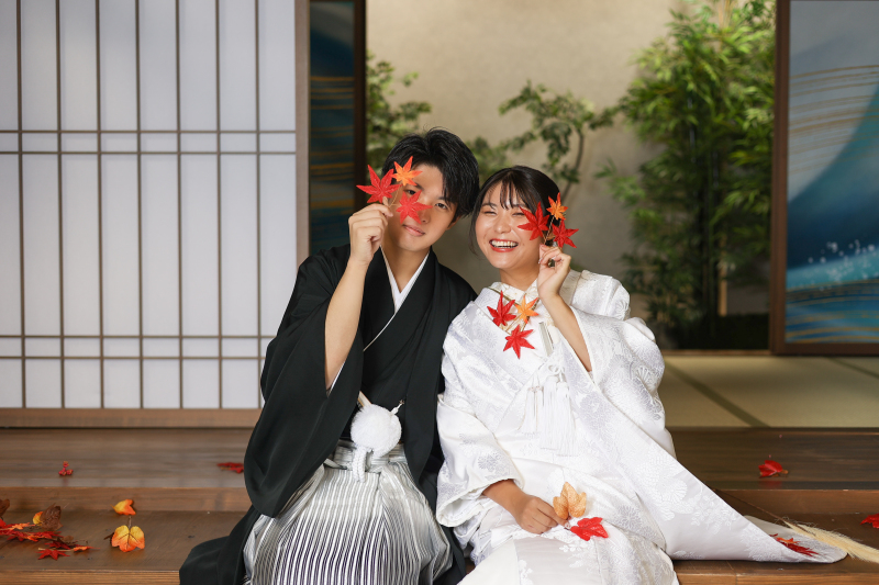 紅葉気分をスタジオでも！！