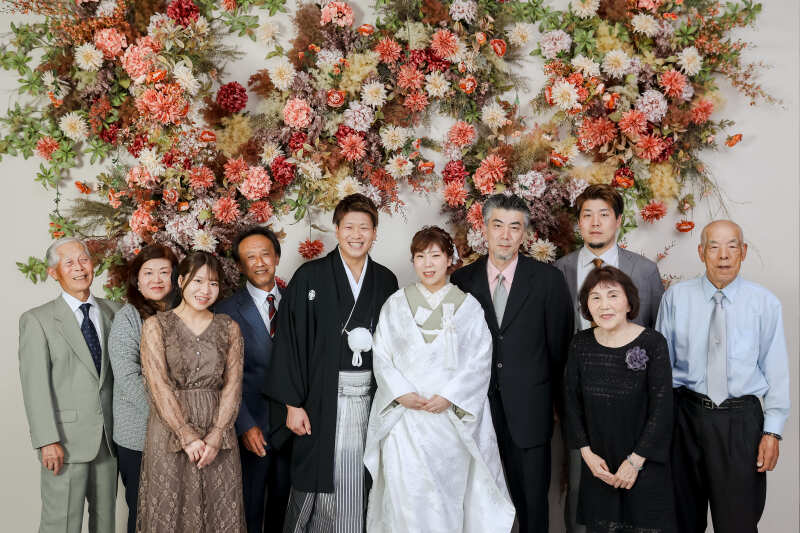【和装洋装スタジオプラン】フォトウエディングでご家族の時間を