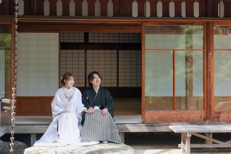 和装でロケーションフォト