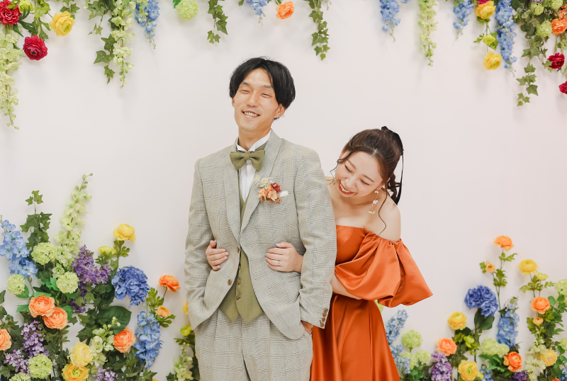 カラフルフラワーで可愛らしく