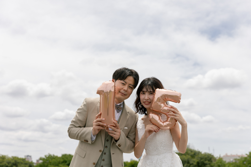 数字バルーンと特別な一日