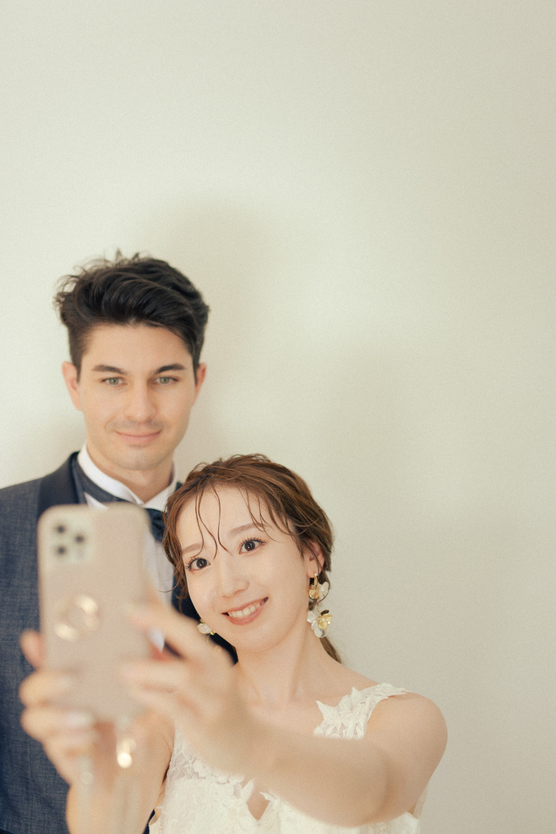 最後はふたりではいチーズ!