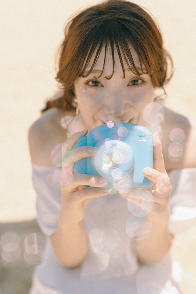 シャボン玉もふわりと演出して