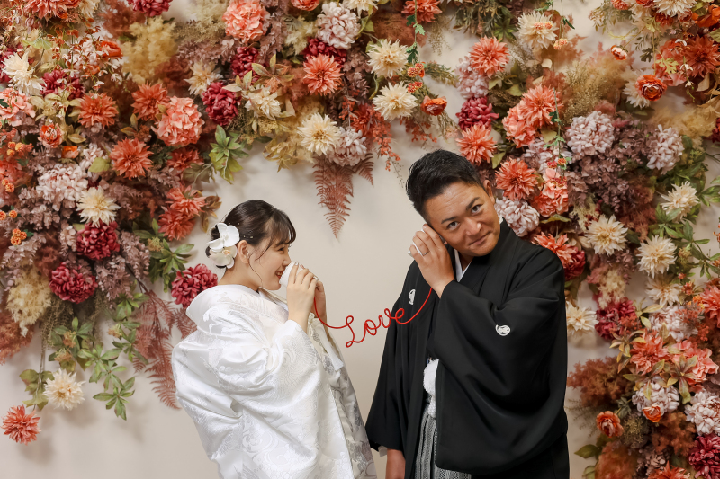 手作りの糸電話で!