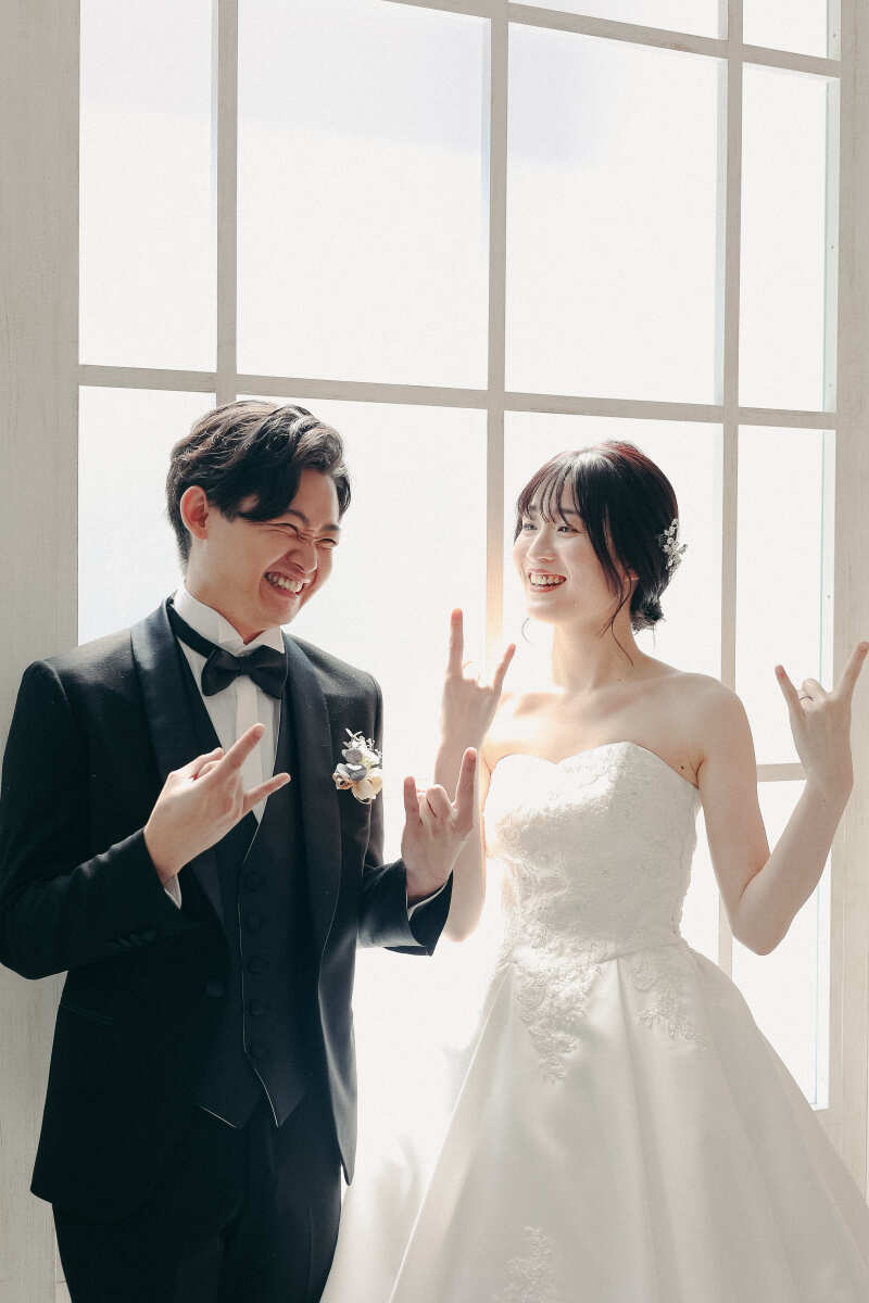 新婦さま考案ポーズで・・・！