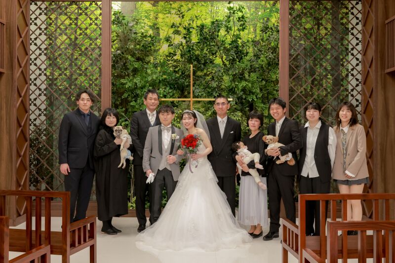 家族そろって迎える誓いの日