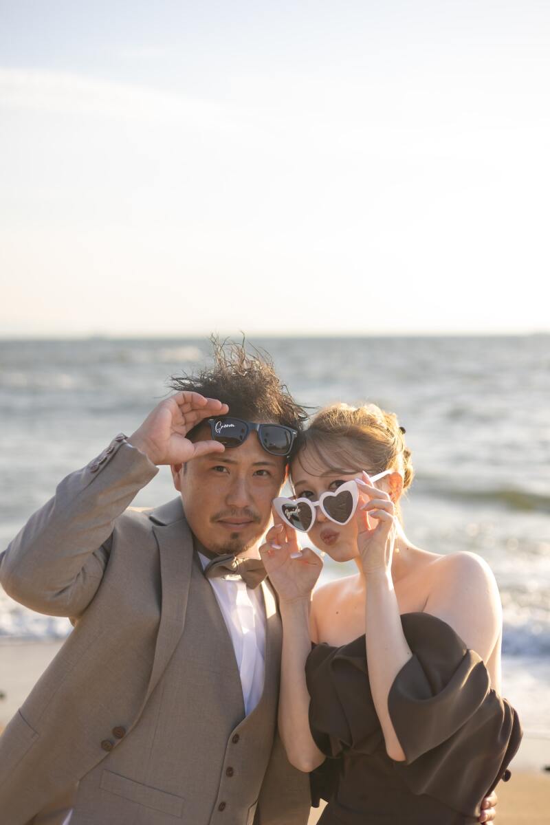 サングラスもマストアイテム!