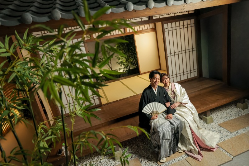 まるで本物の庭園の雰囲気