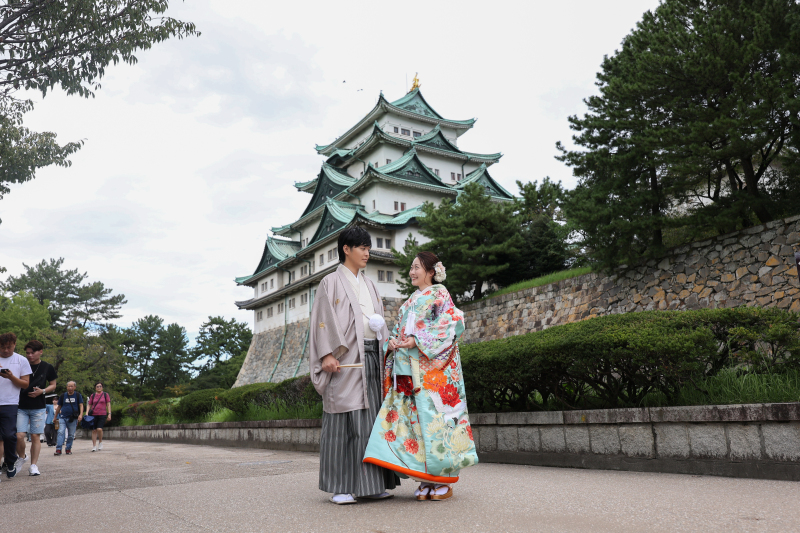 【和装スタジオ和装ロケーション】名古屋城での和装ロケーション♪