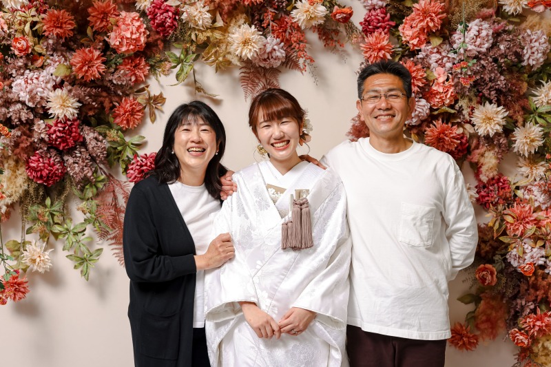 幸せな家族写真