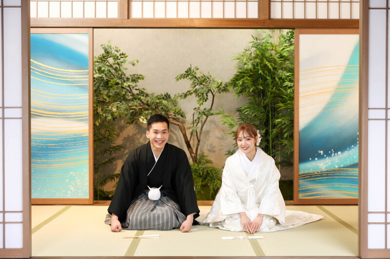 シンプルで上品な白無垢で