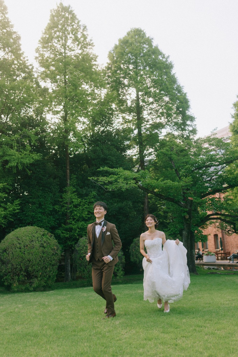 二人でかけっこ