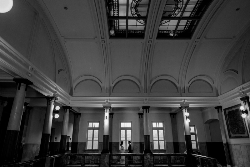 モノクロのコントラストがよく似合う場所