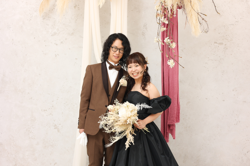 ドライフラワーでシンプルに