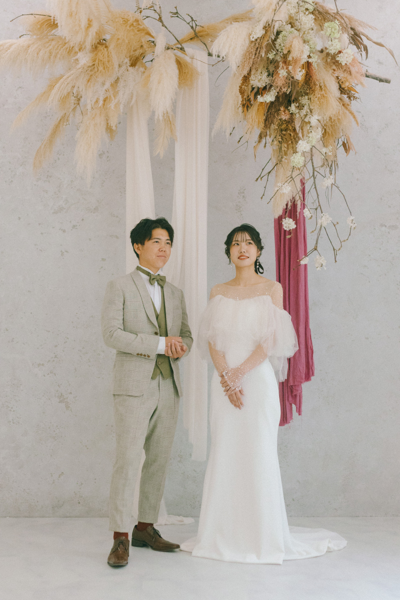 ドライフラワー背景で