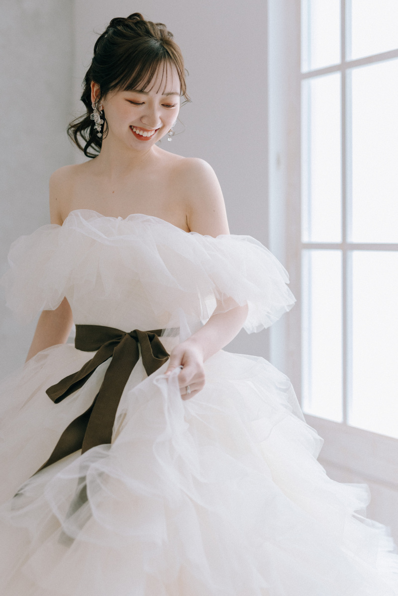 自然光の光を受けて