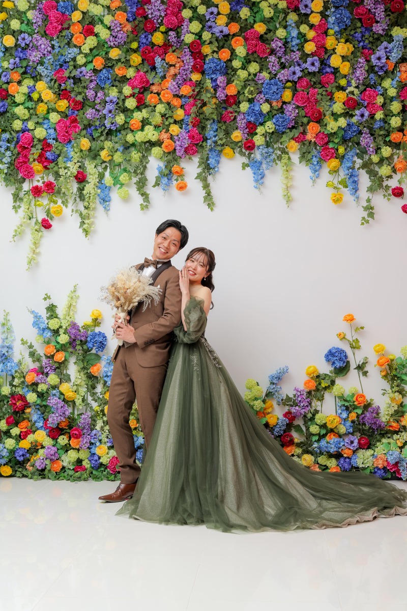 お二人らしい仲良しショット