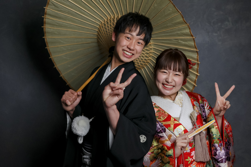 色打掛にチェンジしての撮影