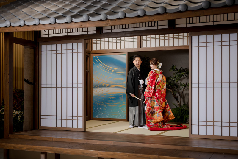 和装スタジオで撮影スタート！