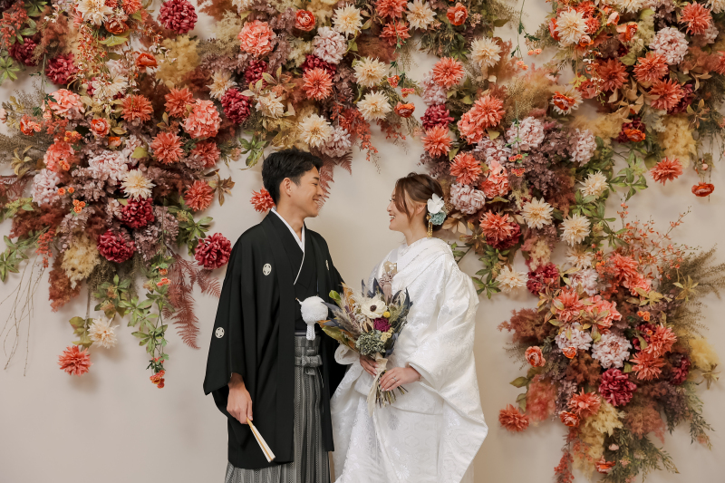 ドライフラワーに囲まれて・・・