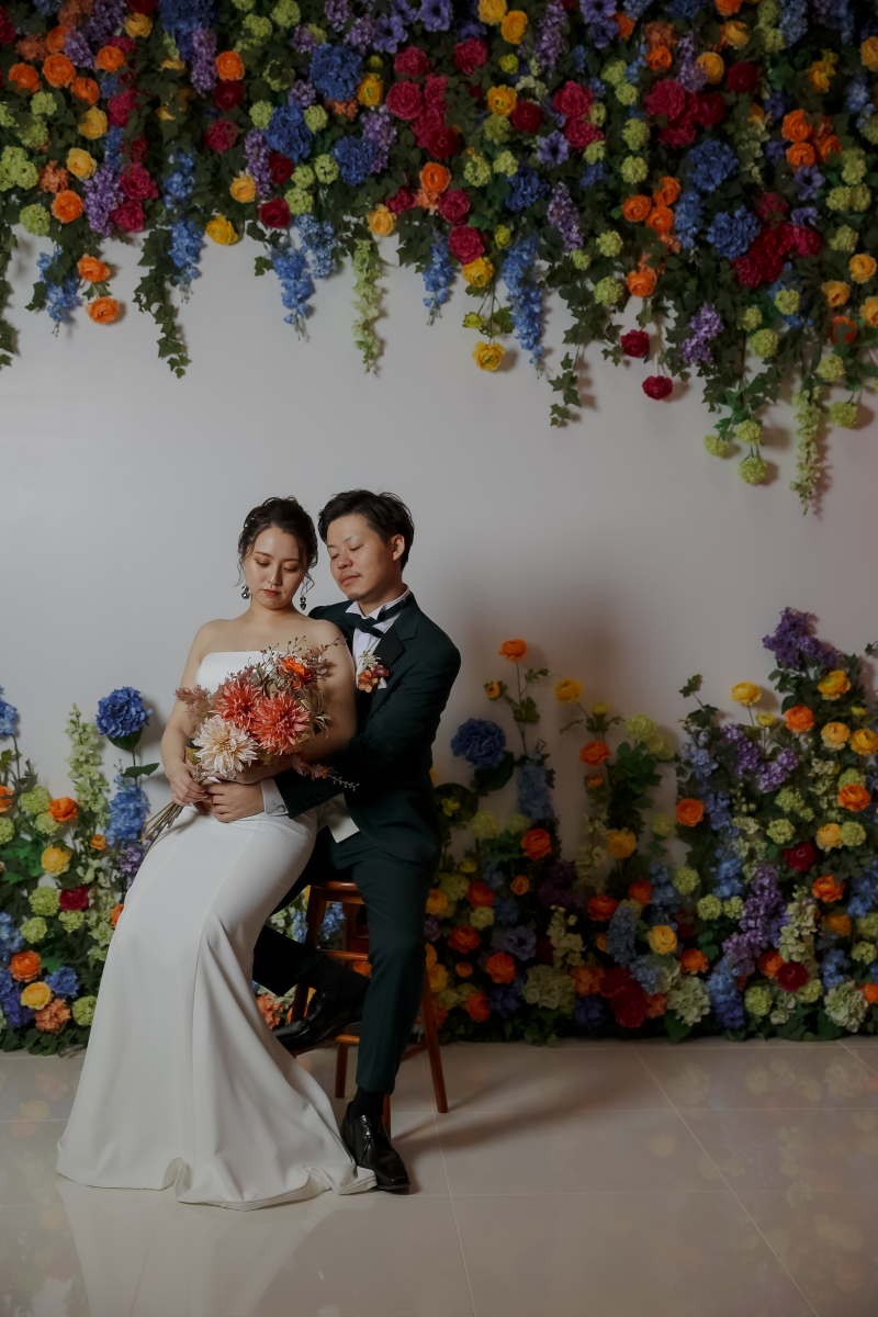 大人な雰囲気のカラフルフラワー