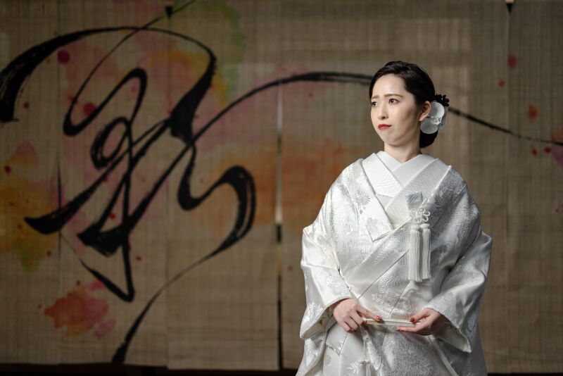 白無垢に彩りを添えて