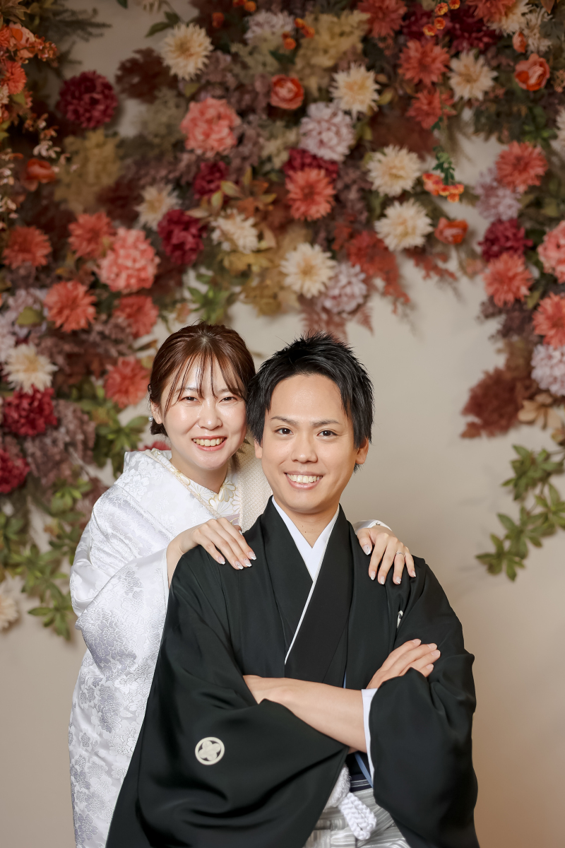 フラワーウォール×和