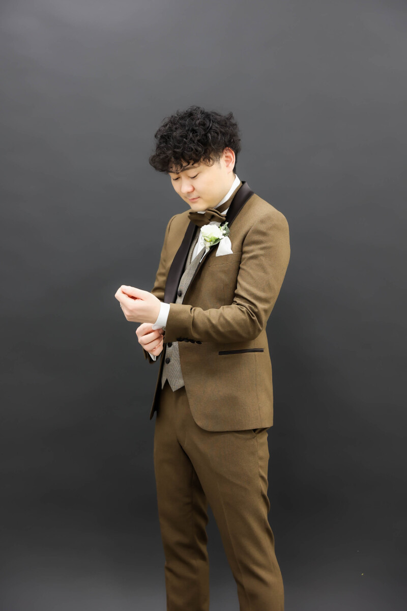 新郎様のお一人のショットも