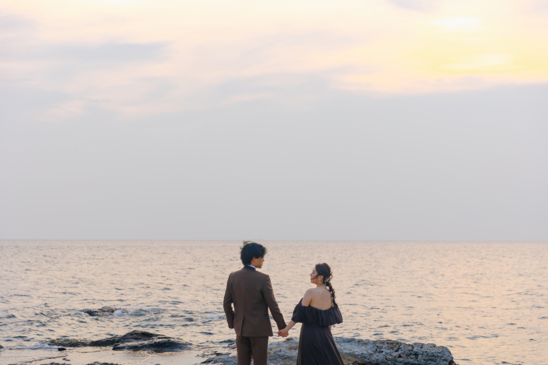 広大な景色を前に