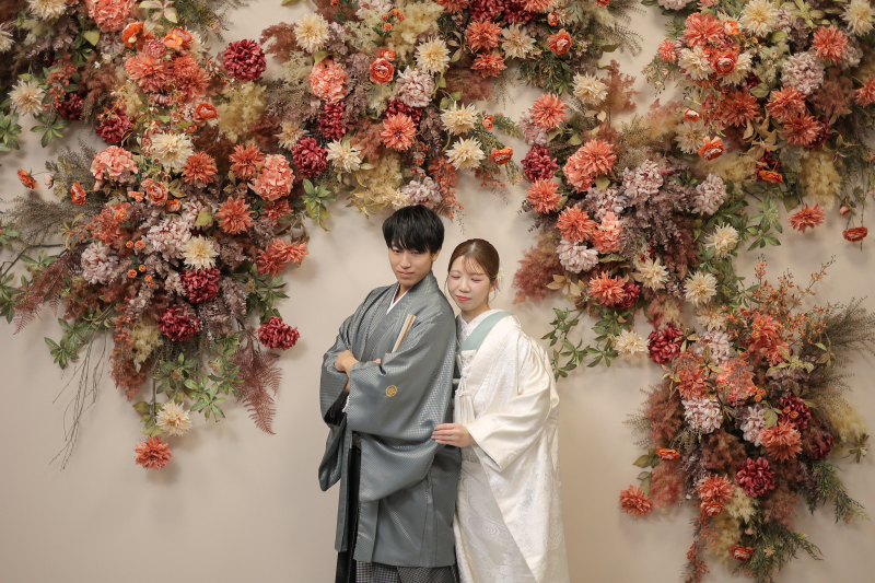 花彩る和装の記念日