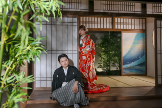 【和装スタジオプラン】屋内和装庭園で大切な人と