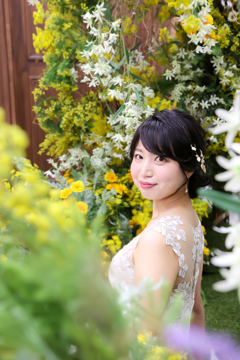 お花に囲まれて♪