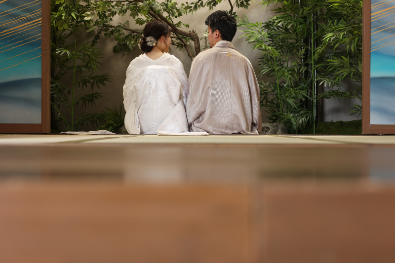 緑溢れる縁側で