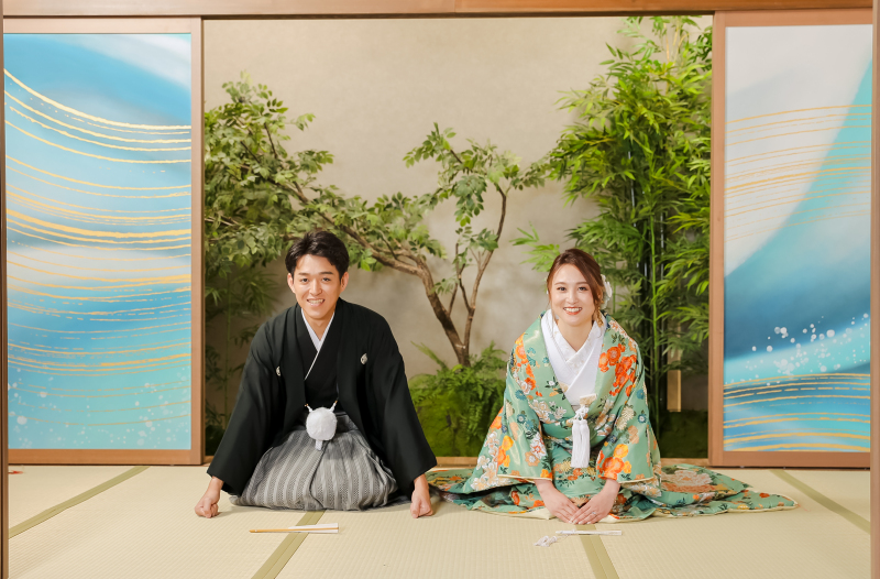 おふたり並んでご挨拶♪