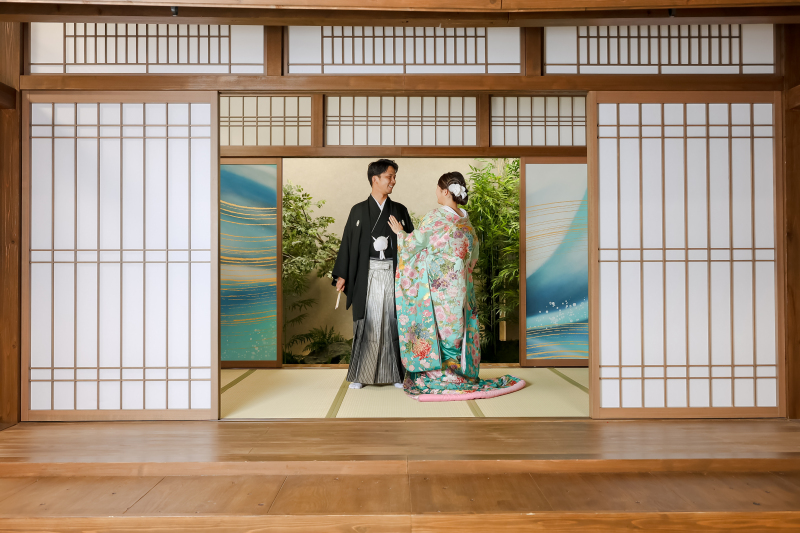 色打掛に変えて撮影も!