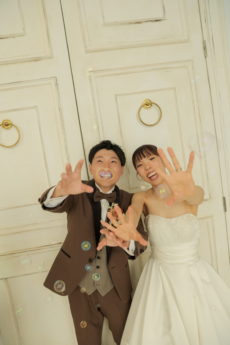 シャボン玉と遊ぶ休日