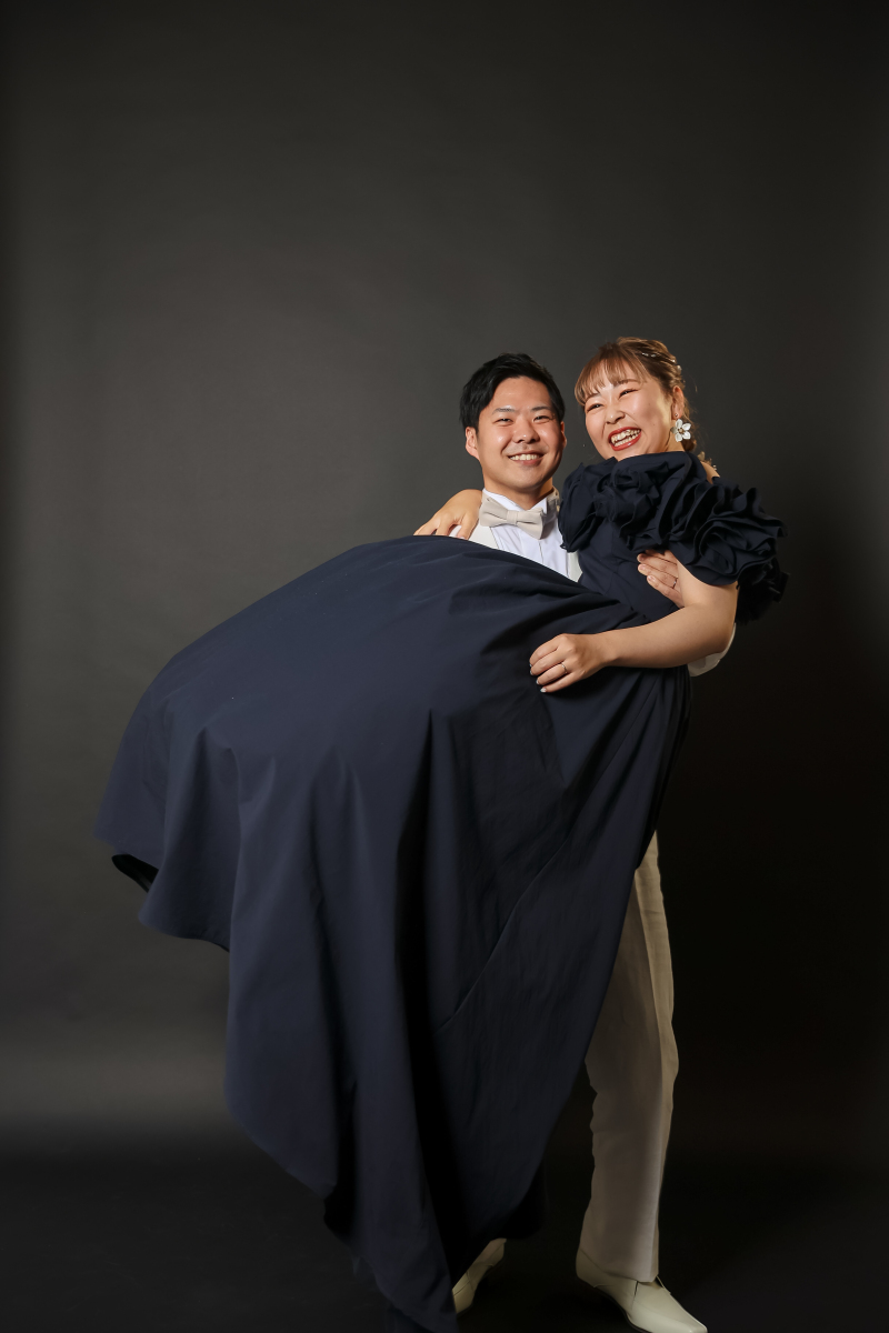 最後はお姫様抱っこで!