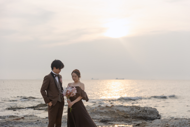 海と空に包まれ、ふたりだけの上品なひととき